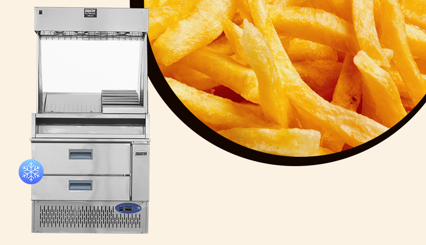 FW91-C Dondurulmuş Cips Rafı - Makfry