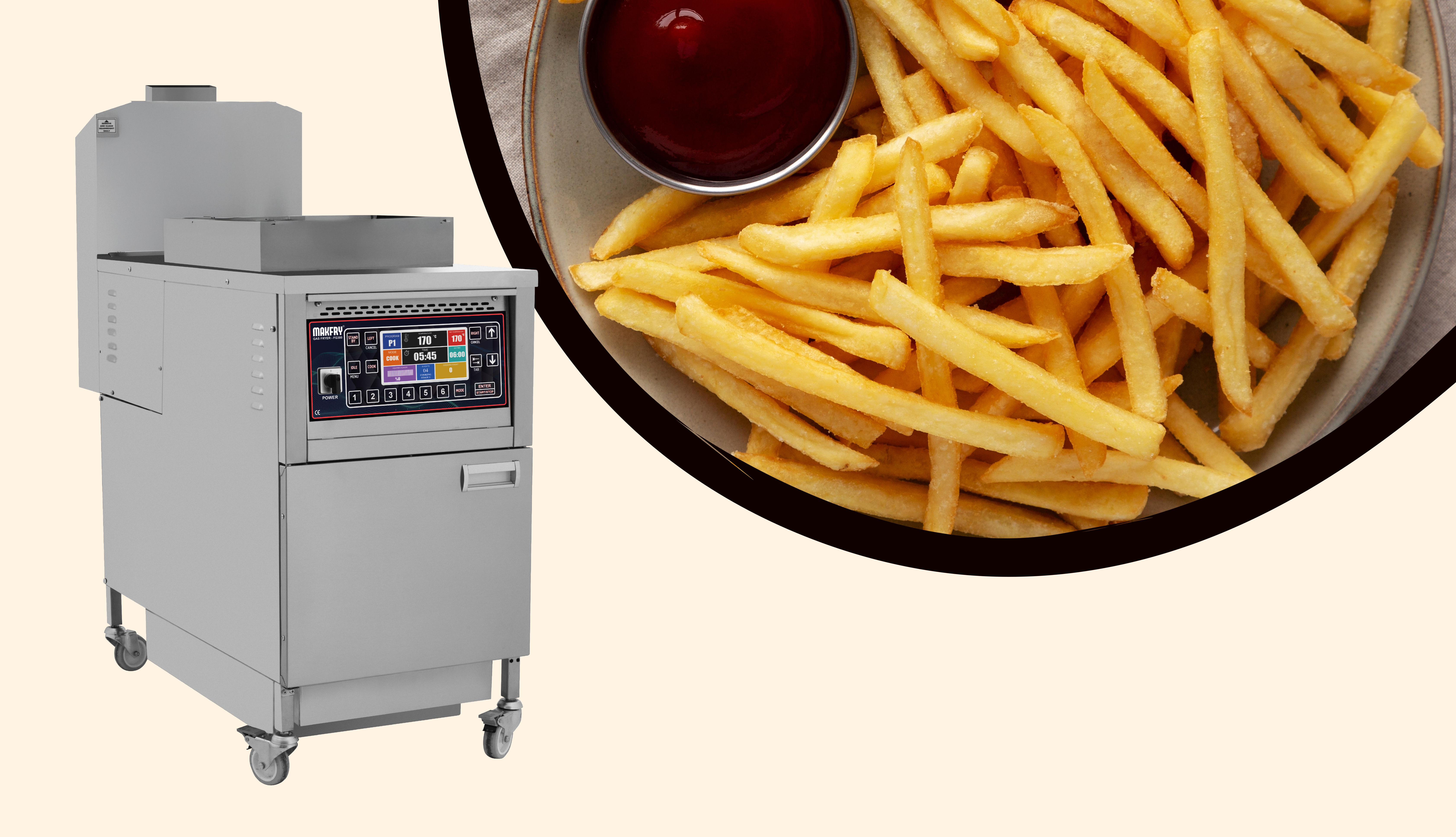 Gazlı Açık Fritöz